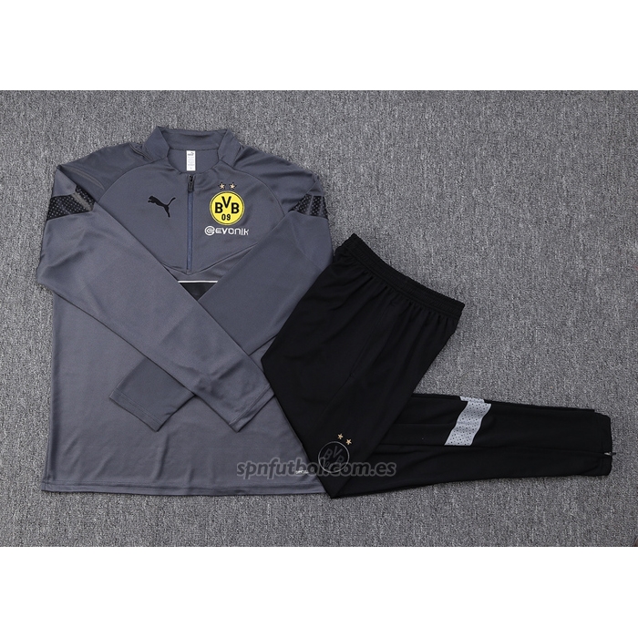 Chandal de Sudadera del Borussia Dortmund 2022-2023 Gris